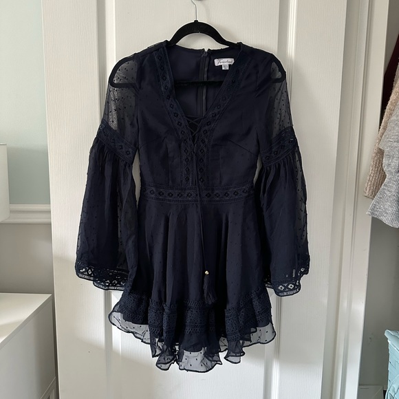 TwoSisters Arella Dress - Navy Blue Size XS - Picture 2 of 13